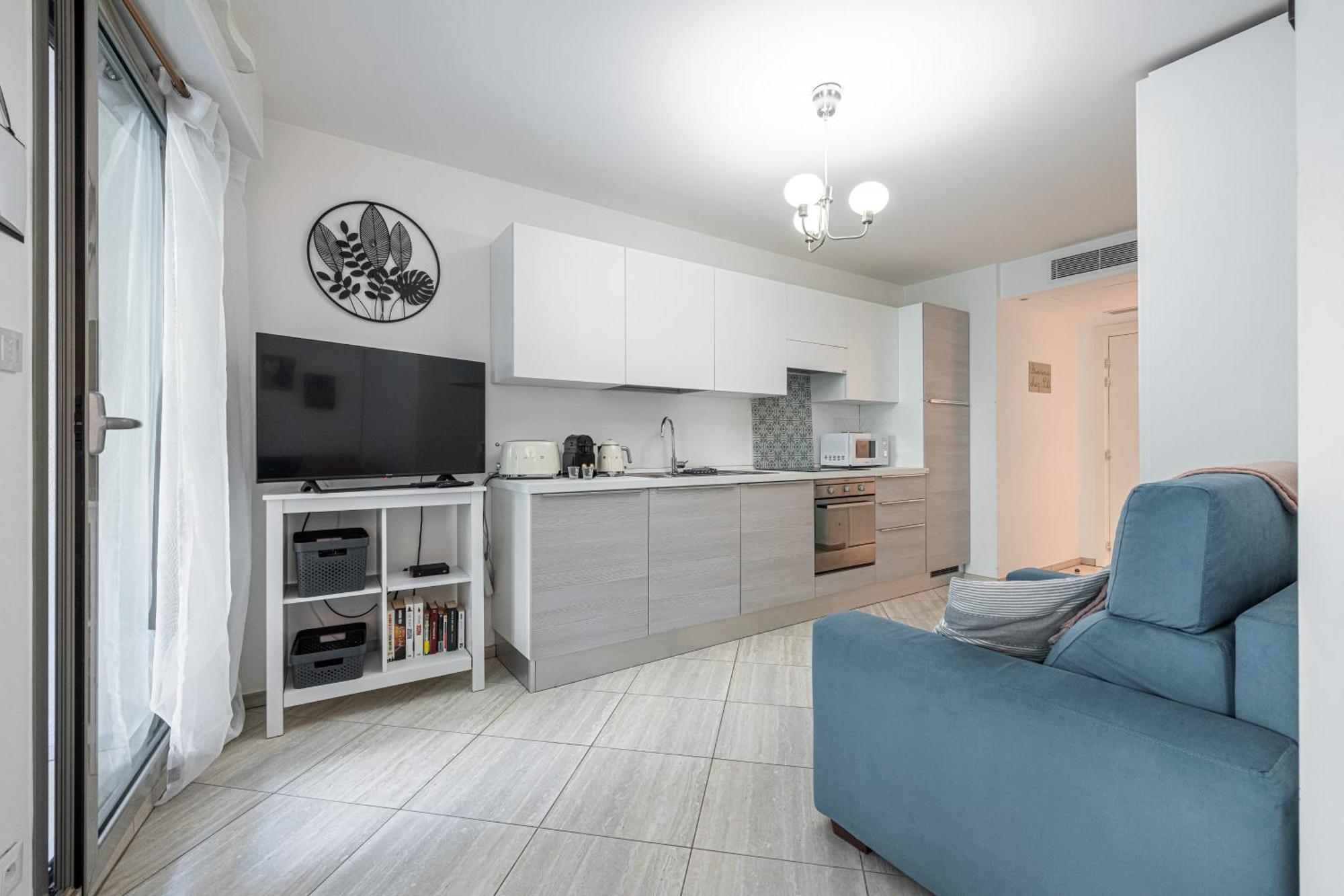Studio Centre Terrasse Climatisation 50M Plage Menton Exterior foto