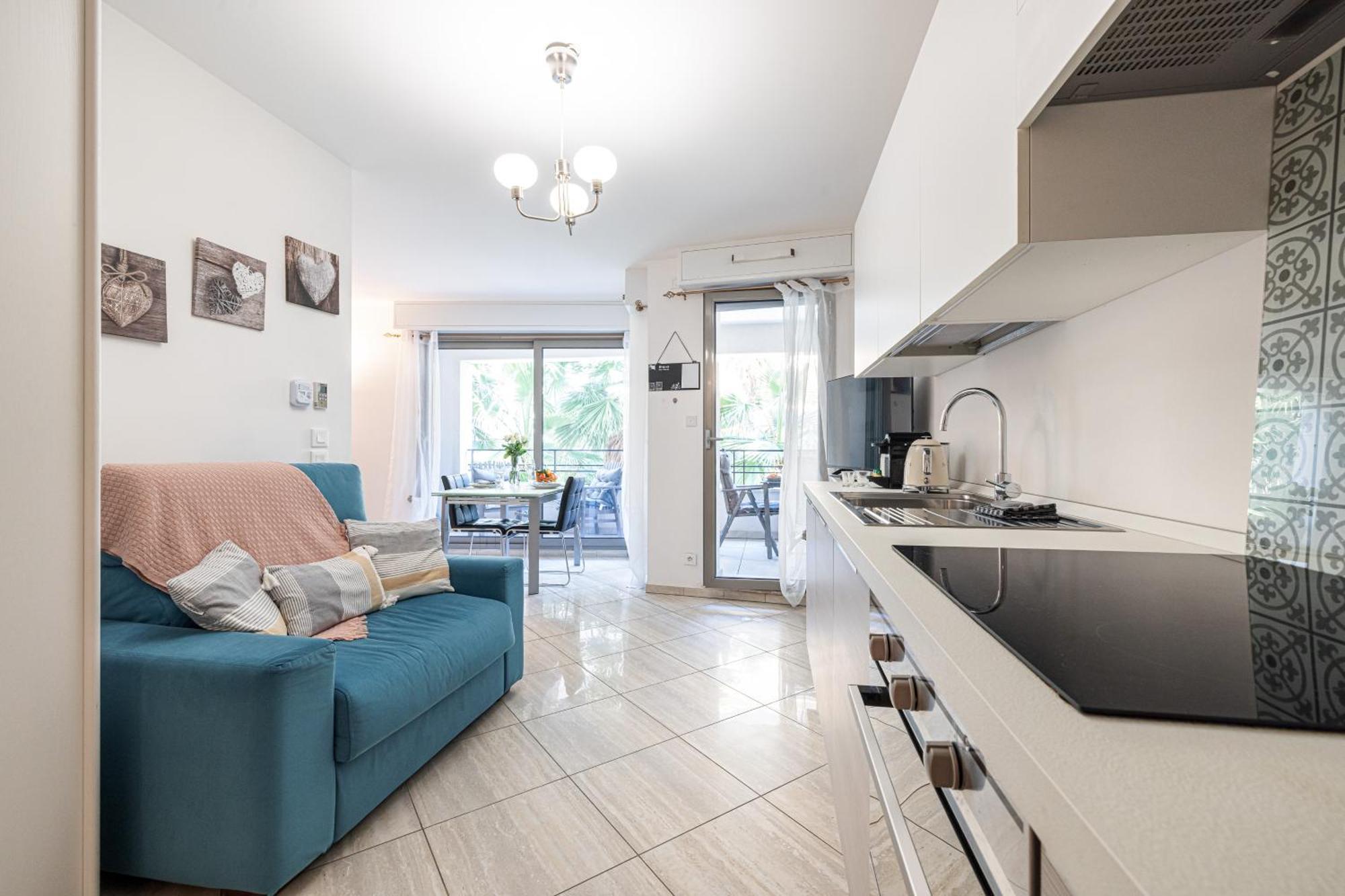 Studio Centre Terrasse Climatisation 50M Plage Menton Exterior foto