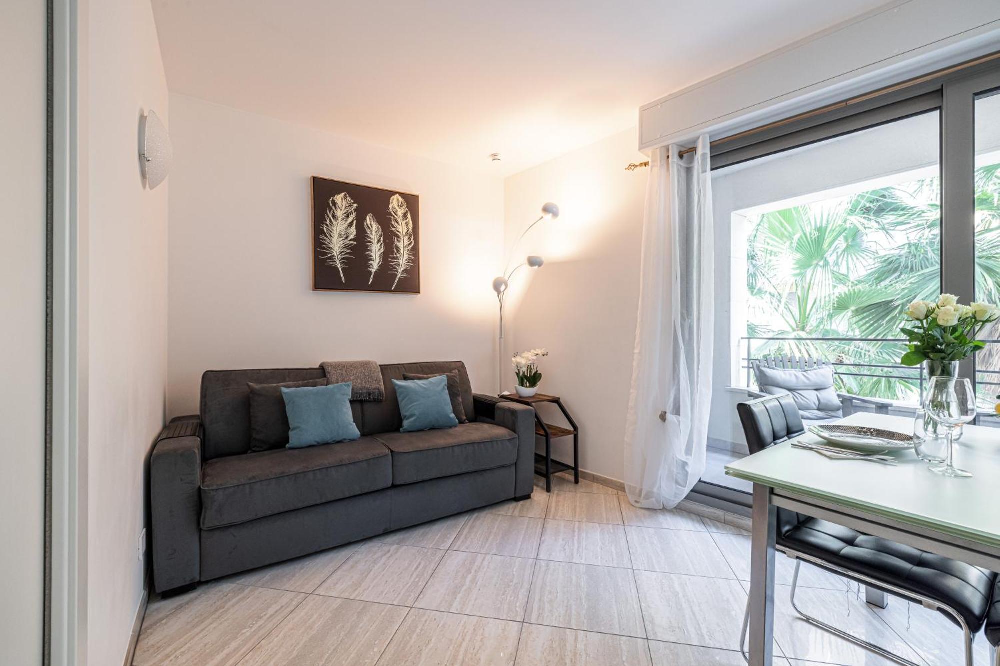 Studio Centre Terrasse Climatisation 50M Plage Menton Exterior foto