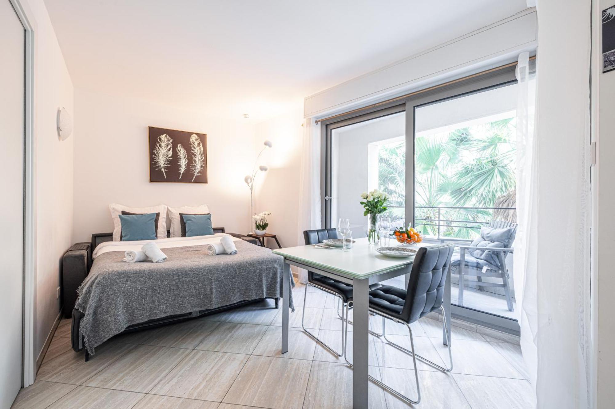 Studio Centre Terrasse Climatisation 50M Plage Menton Exterior foto